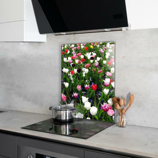 Kitchen splashback Meadow summer flowers