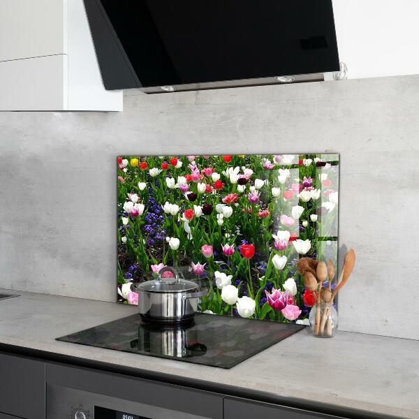 Kitchen splashback Meadow summer flowers