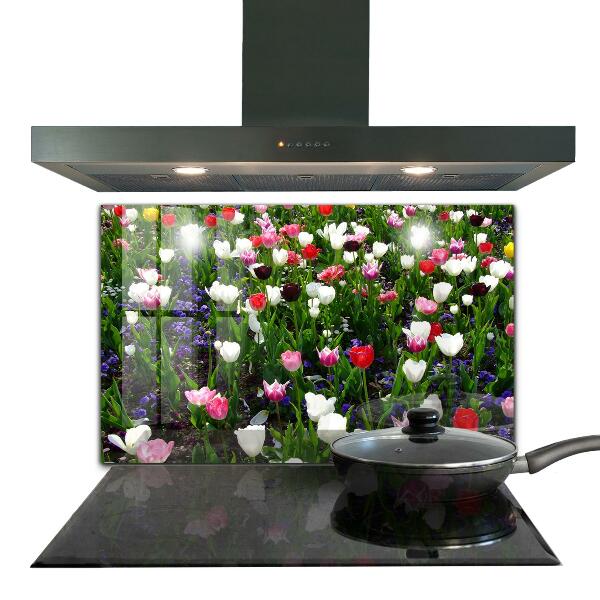 Kitchen splashback Meadow summer flowers