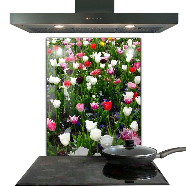 Kitchen splashback Meadow summer flowers