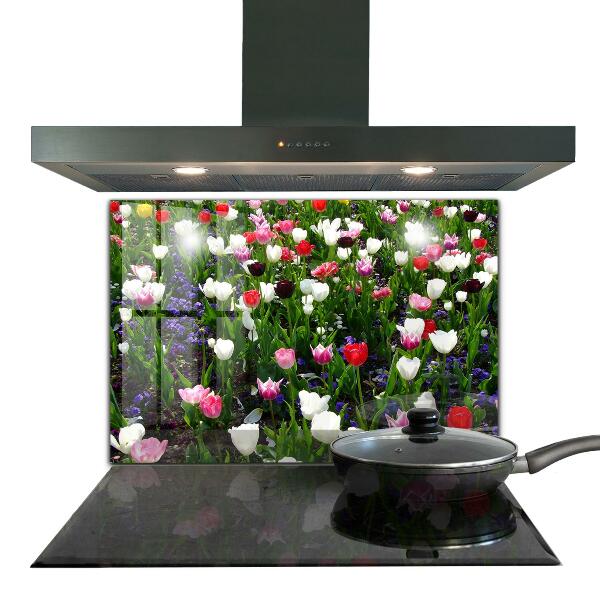Kitchen splashback Meadow summer flowers