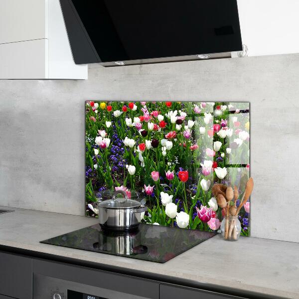 Kitchen splashback Meadow summer flowers