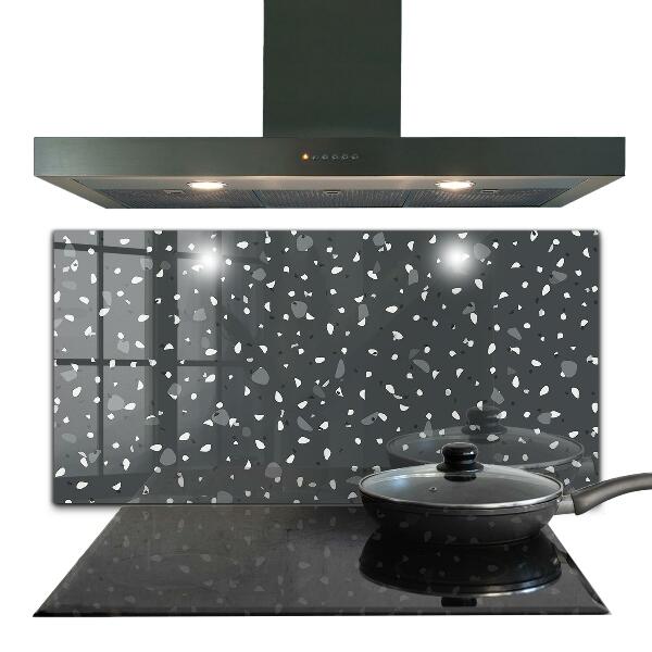 Glass splashback Terrazzo stone texture