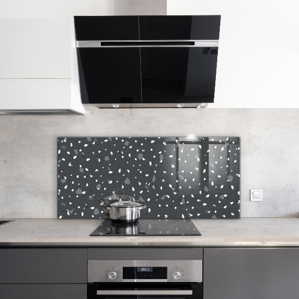 Glass splashback Terrazzo stone texture