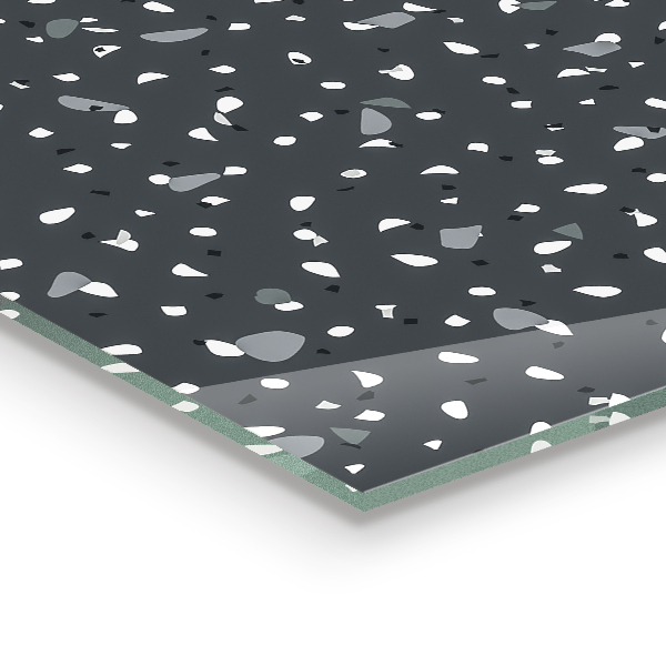 Glass splashback Terrazzo stone texture
