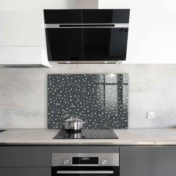 Glass splashback Terrazzo stone texture