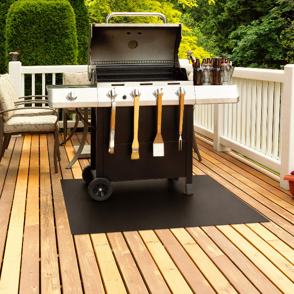 Rectangular barbecue floor protector 39x27 in (100x70 cm)
