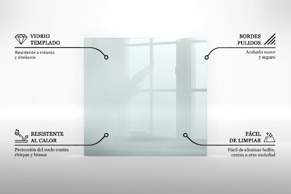 Glass hearth 16 in (40 cm)