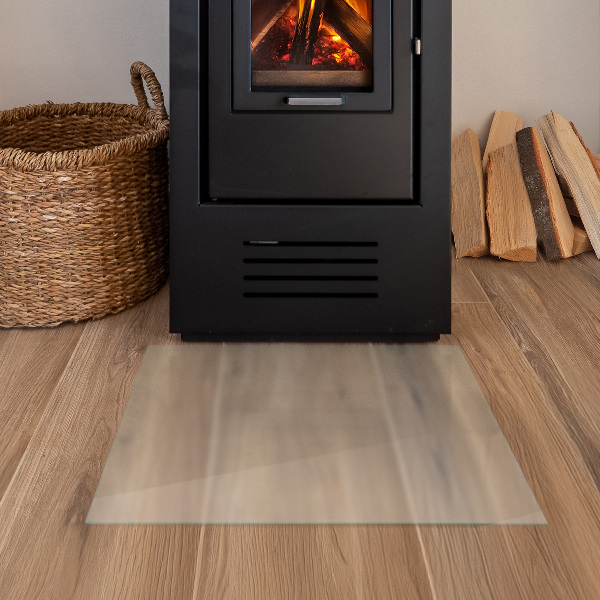 Square translucent glass fire hearth 23x23 in (60x60 cm)
