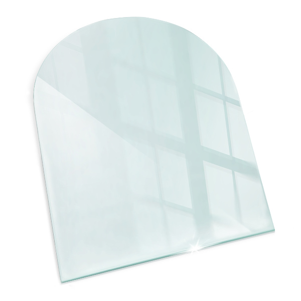 Glass hearth 80x70 cm