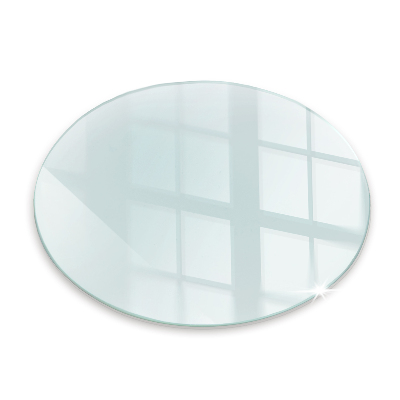 Corner glass hearth fi60 cm