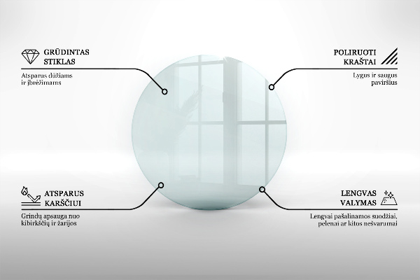 Corner glass hearth fi31 in (80 cm)