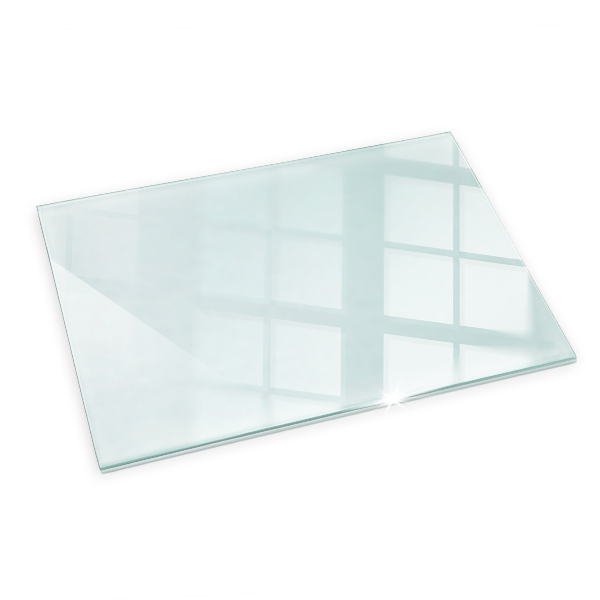 Glass wood burner hearth 100x70 cm