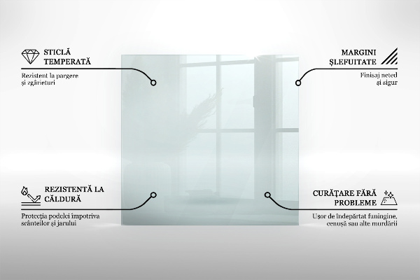 Glass hearth 49x20 in (125x50 cm)