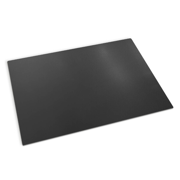 Rectangular black steel fireplace hearth pad 39 x 27 inches