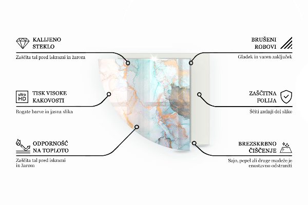 Quarter-circle toughened glass hearths Wood grain in cross-section