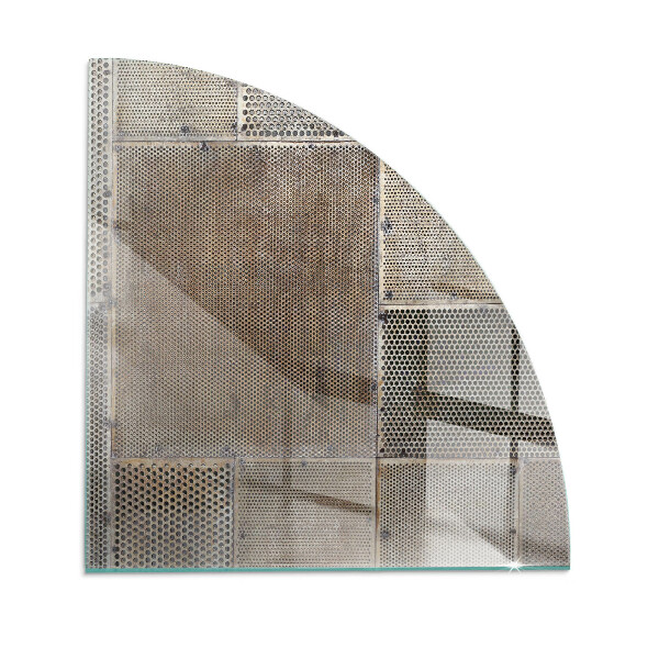 Quarter-circle toughened glass hearths Perforated sheet pattern