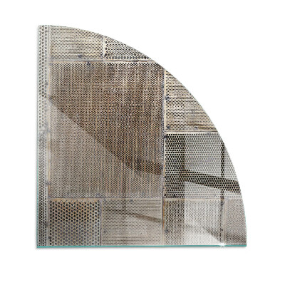 Quarter-circle toughened glass hearths Perforated sheet pattern