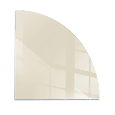 Quarter-circle toughened glass hearths Colour Beige