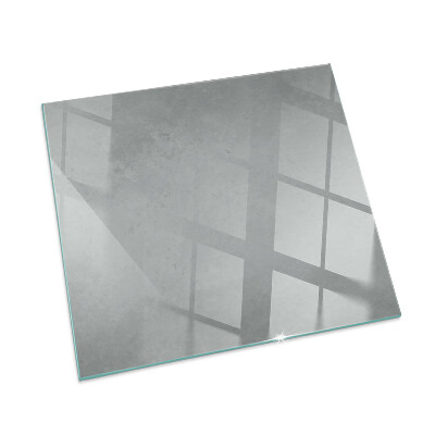 Square glass hearth Concrete texture with effect