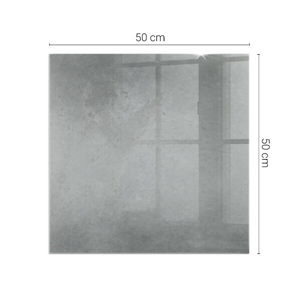 Square glass hearth Concrete texture with effect