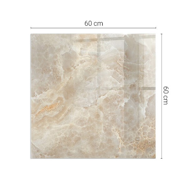 Square glass hearth for wood stove Natural stone pattern