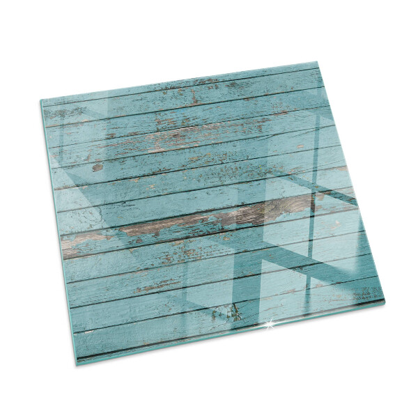 Square glass hearth for wood stove Rustic style boards