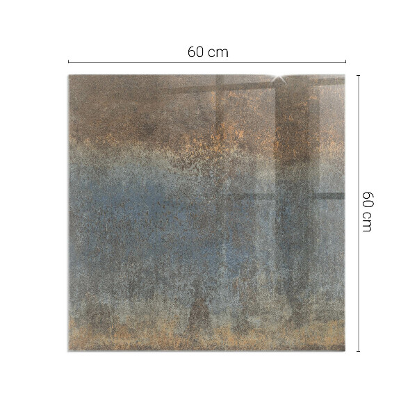 Square glass hearth Abstract texture pattern