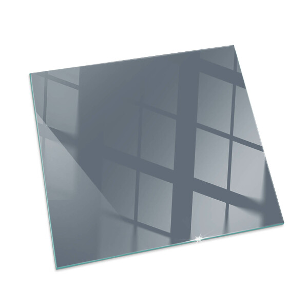 Square glass hearth for wood stove Colour Dark Blue