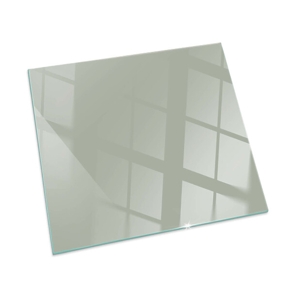 Square glass hearth for wood stove Colour Grey-green