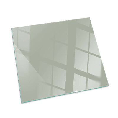 Square glass hearth for wood stove Colour Grey-green