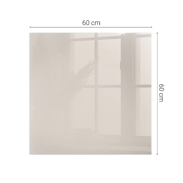 Square glass hearth for log burner Colour Pale Pink