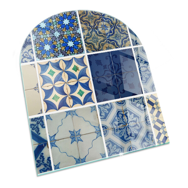 Half-oval toughened glass hearths Ceramic tile patterns