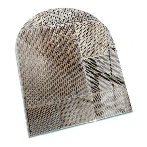 Half-oval toughened glass hearths Perforated sheet pattern