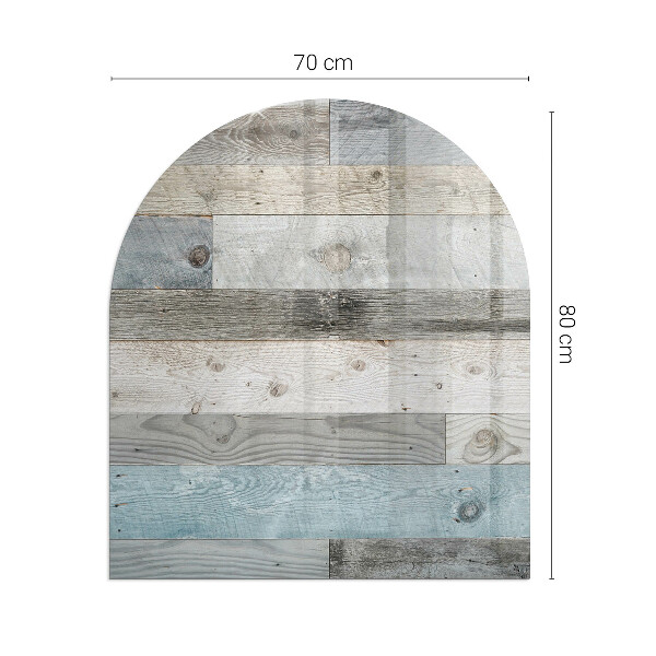Half-oval tempered glass hearth Boards in different shades