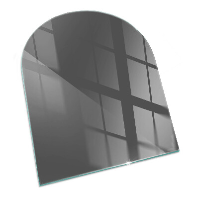 Half-oval toughened glass hearths Colour Grey-brown