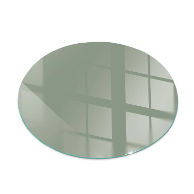 Round glass hearths for wood burners Grey-green colour