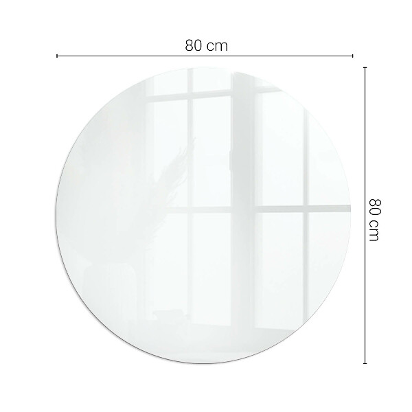 Round glass hearths for wood burners Colour White