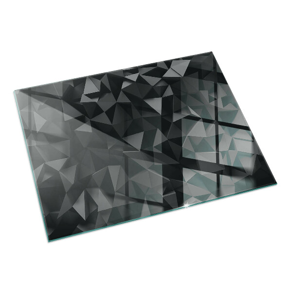 Rectangular glass hearth for log burner Three-dimensional geometry
