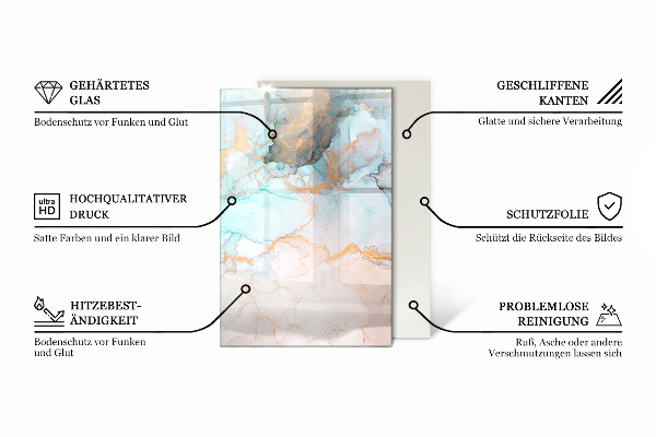Rectangular glass hearth for log burner Three-dimensional geometry