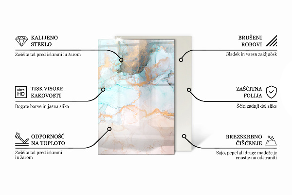 Rectangular glass hearth for wood stove Waves of delicate lines