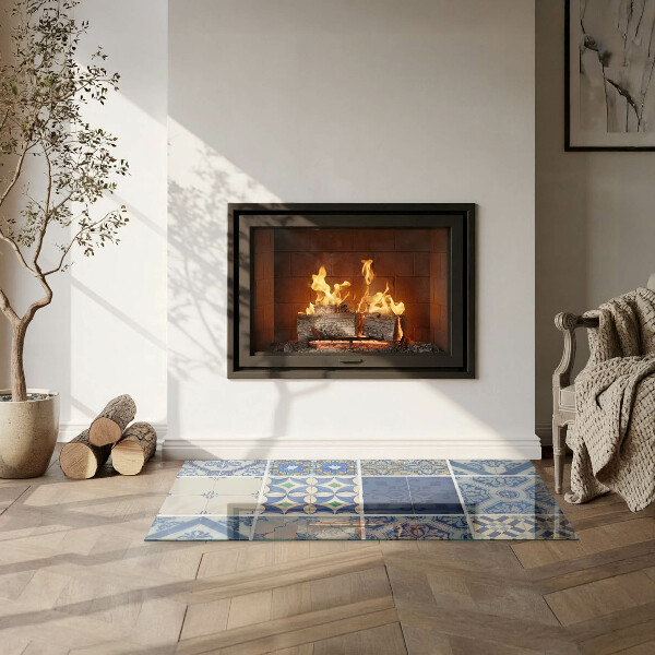 Rectangular glass hearth Ceramic tile patterns