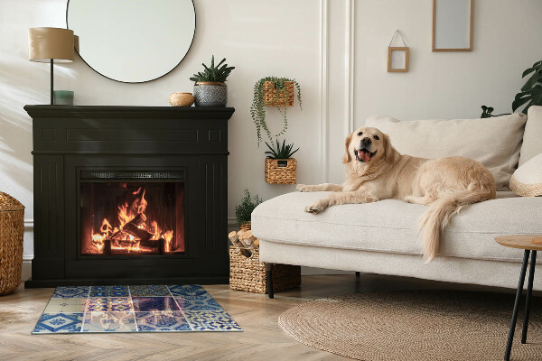 Rectangular glass hearth Ceramic tile patterns