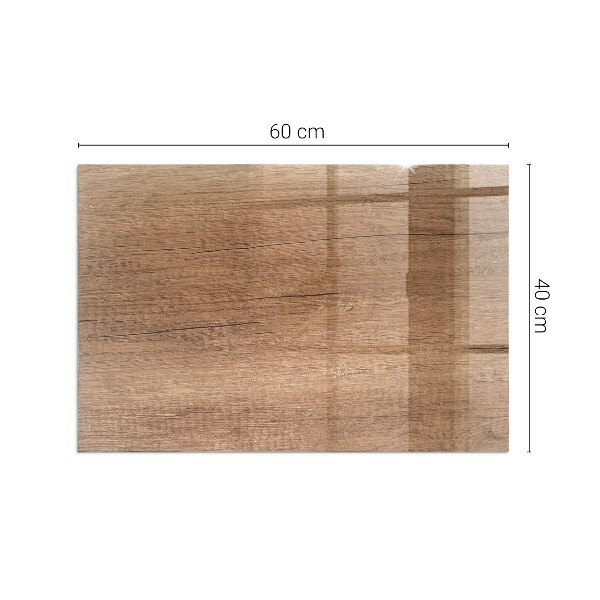 Rectangular glass hearth for wood stove Natural wood pattern