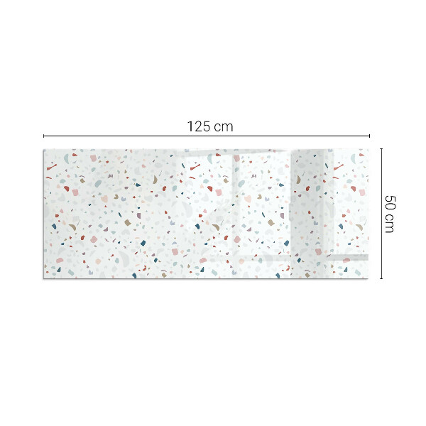Rectangular glass hearth for wood stove Pattern with small shapes