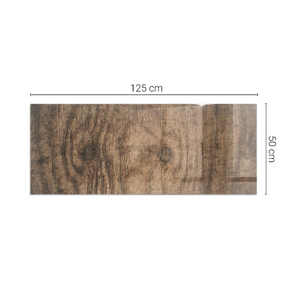 Rectangular glass hearth for log burner Natural wood pattern