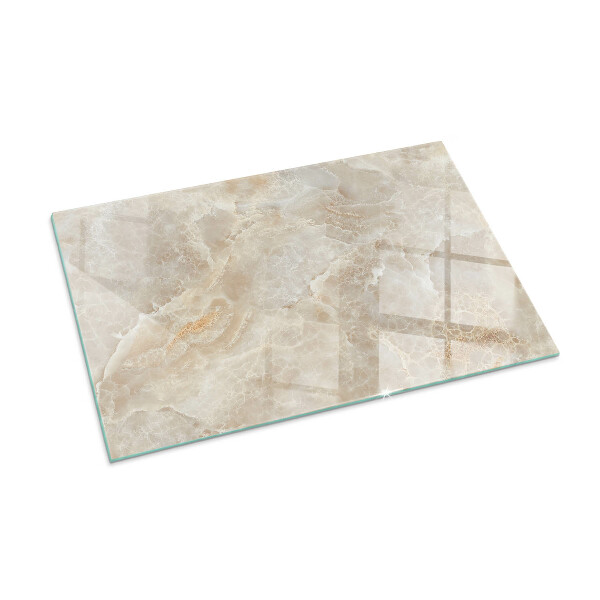 Rectangular glass hearth for wood stove Natural stone pattern