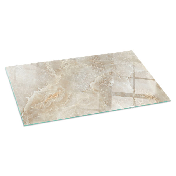 Rectangular glass hearth for wood stove Natural stone pattern