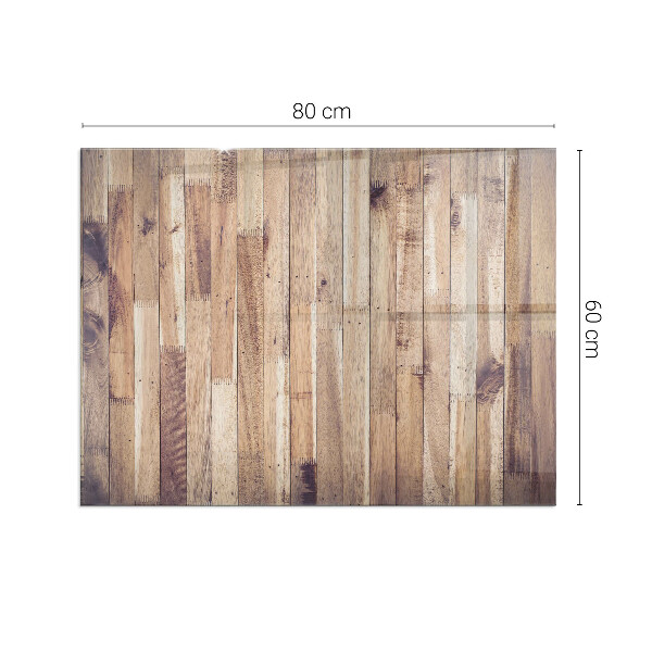 Rectangular glass hearth for wood stove Wooden board in the layout