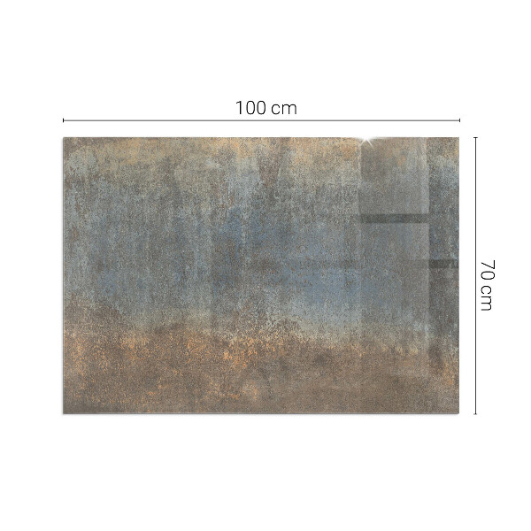 Rectangular glass hearth Abstract texture pattern
